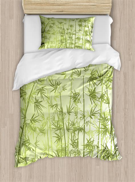 Bamboo Duvet Cover Set Twin Queen King Sizes with Pillow Shams Bedding ...