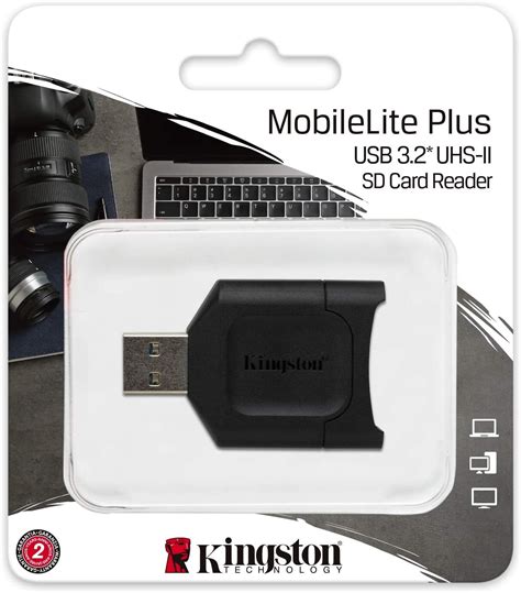 SD Card Reader Kingston UHS-II SD Card Reader USB 3.2 Memory Card Reader MLP