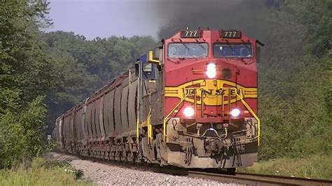 BNSF 777 East - by Honey Creek, Illinois on 8-25-2012 - YouTube