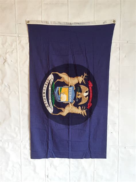 VINTAGE MICHIGAN STATE FLAG – Catalpa