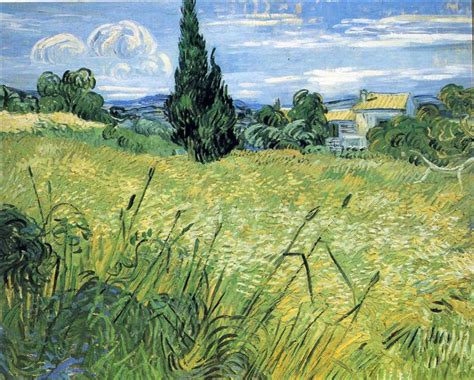 Green Wheat Field with Cypress, 1889 - Vincent van Gogh - WikiArt.org