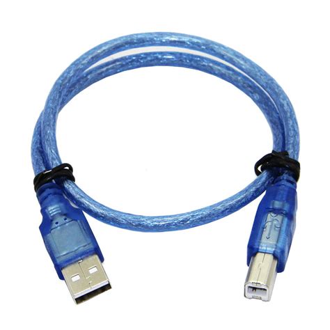 30cm blue usb 2.0 type a male to type b male power data transmission ...