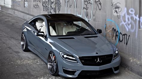 Beautiful gray Mercedes CL63 AMG