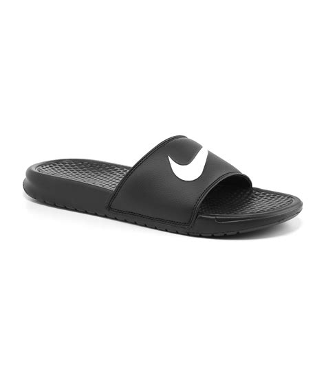 Lyst - Nike Benassi Swoosh Sandals in Black for Men