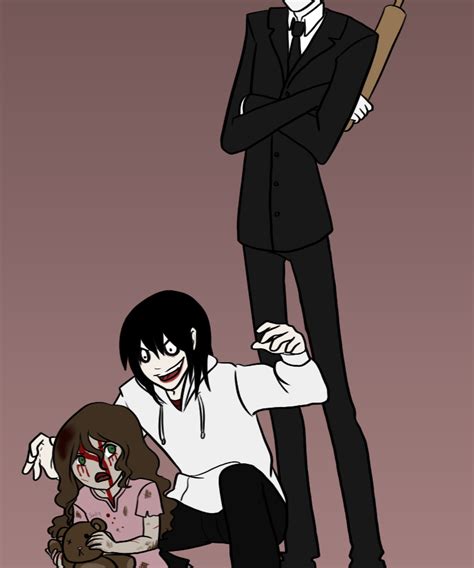 Sally, Jeff and Slender Slender Man, Jeff The Killer, Ben Drowned, Creepypasta Wallpaper ...