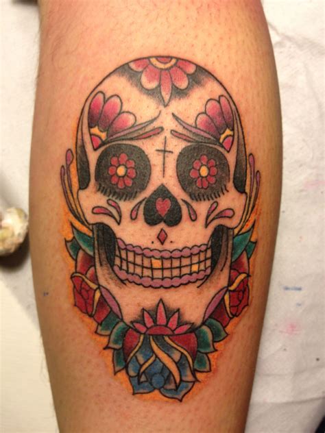 Mexican skull tattoo