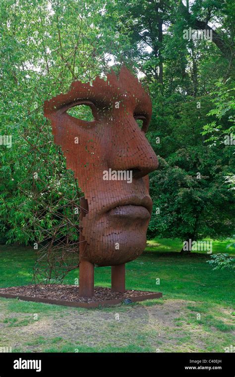 Contemporary Sculpture Garden at Burghley House. Modern sculpture of ...