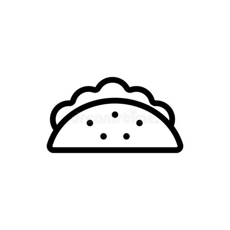 Taco Icon Vector. Isolated Contour Symbol Illustration Stock Vector ...