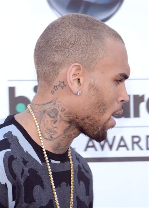 Chris Brown Neck Tattoos - Tatuajesxd