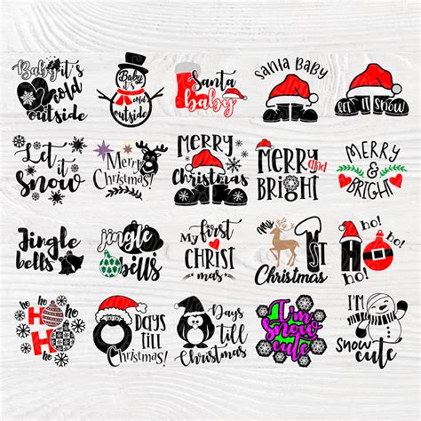 Funny Christmas Quotes Christmas SVG Svg Bundle Merry - Etsy
