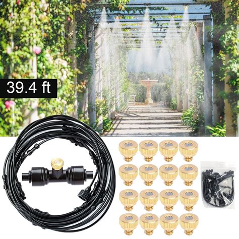 Deago 39.4ft (12 m) Outdoor Misting Cooling System Cooler Plants ...