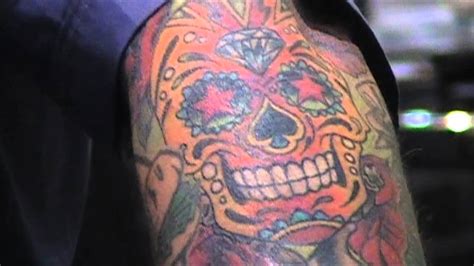 Guy Fieri Behind the Scenes Tattoo and Bling close-up - YouTube