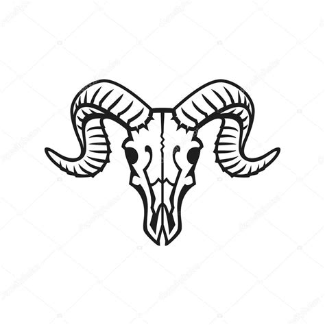 Ram skull sign Stock Vector Image by ©Epifantsev #86496348