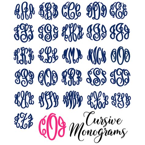 Cursive Monogram Decal – Belle & Ten