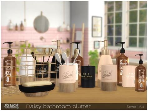 The Sims Resource: Daisy bathroom clutter by Severinka • Sims 4 Downloads