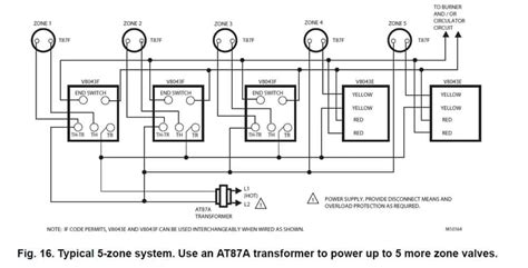 Hot Water Boiler Piping Zone Valves and Wiring Diagrams