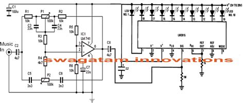 Simple Audio Spectrum Analyzer Circuit - Homemade Circuit Projects