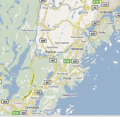 Arendal Map