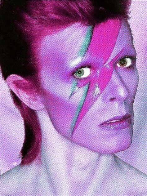 David Bowie Ziggy Stardust Purple Painting by Tony Rubino