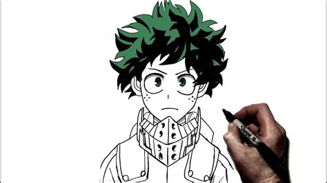 How To Draw Deku | Step by Step | My Hero Academia - YouTube