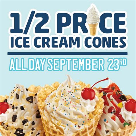 1/2 Price Ice Cream Cones at Sonic {9/23 ONLY}