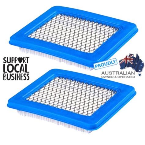 2 x Air Filters Lawn Mower for Briggs & Stratton, Victa, Rover, Masport ...