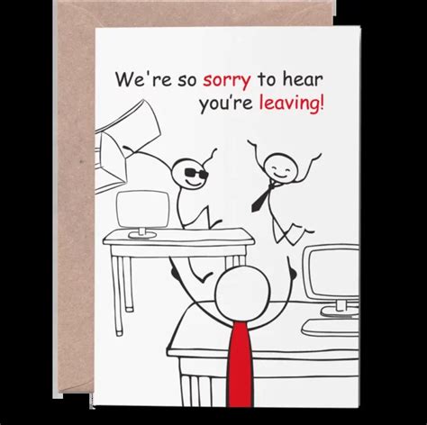 New Job Card - You're Leaving