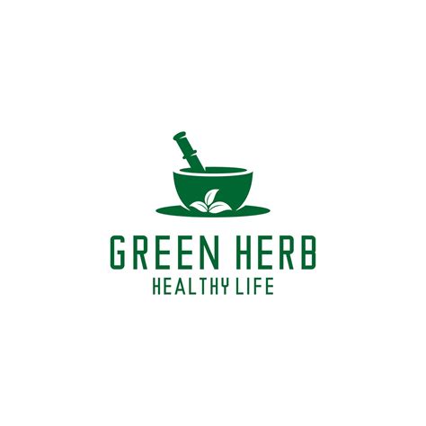 GREEN HERB LOGO VECTOR 5200355 Vector Art at Vecteezy