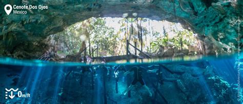 Snorkeling Cenote Dos Ojos - Riviera Maya, Mexico