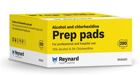 Reynard Chlorhexidine & Alcohol Wipes 200pk | Diabetes Shop