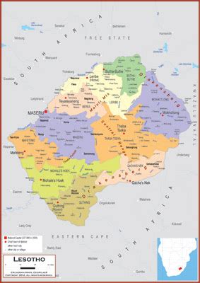 Lesotho Maps - Academia Maps