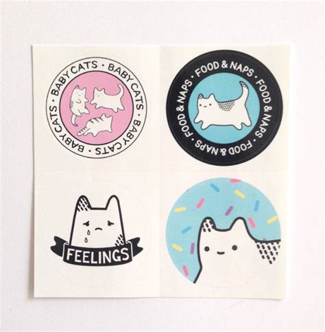 Baby Cat Sticker Sheet by TheSparkleCollective Sticker Bomb, Cat ...