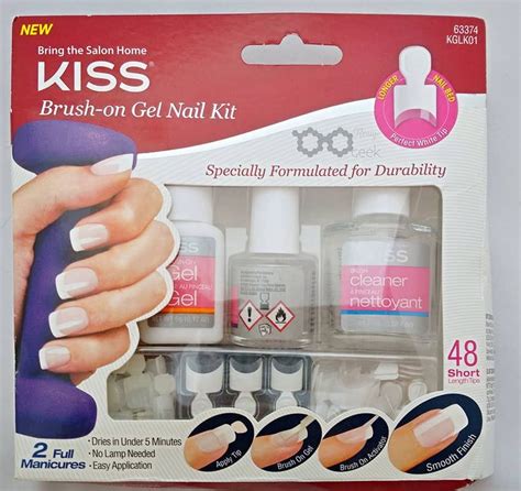 Kiss Brush-On Gel Nail Kit INSTRUCTIONS | Gel nail kit, Nail kit ...