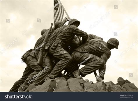 United States Marine Corps War Memorial Stock Photo (Edit Now) 61394746