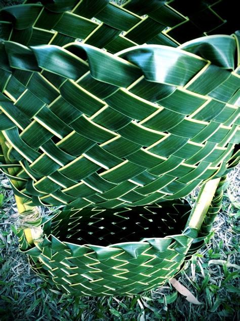 Coconut palm weaving | RosaLindenTree | Palm frond art, Coconut leaves ...