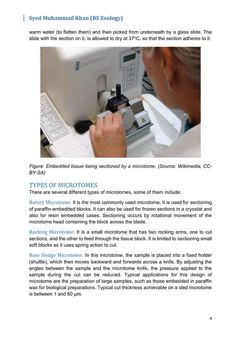 Microtomy - Preparation of Histological Slides | PDF