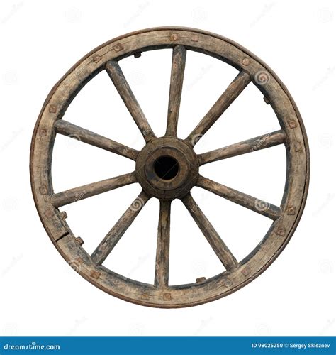 Old waggon wheel stock photo. Image of transportation - 98025250