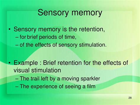 Sensory Memory