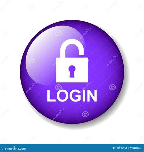 Login icon button stock illustration. Illustration of enter - 126999961