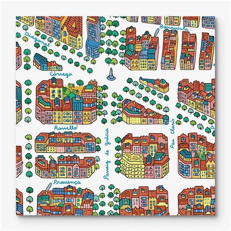 Barcelona-Eixample Map | Barcelona map, Map, Storyboard ideas