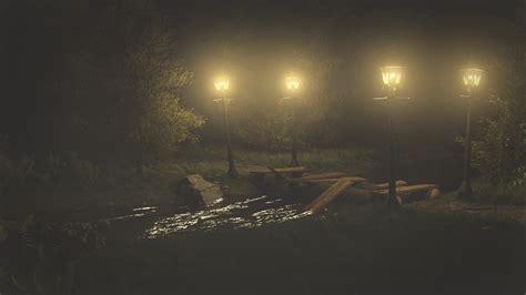 ArtStation - Night Forest scene