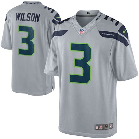 Russell Wilson Seattle Seahawks Nike Alternate Limited Jersey - Gray