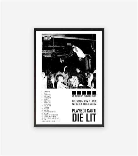 Die Lit by Playboi Carti Printable digital album | Etsy