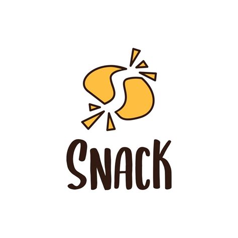 Snack Logo Design With Cassava Chips Icon and Letter S Initials 5013755 ...