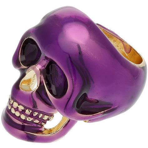 Purple and gold skull ring. | Skull jewelry, Skull ring, Purple jewelry