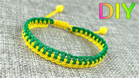 Simple lace bracelet tutorial | Larks head knot bracelet making ideas | Beginner Friendly ...