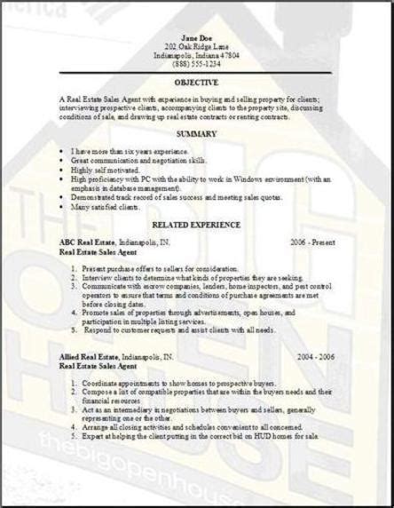 Real Estate Resume:examples,samples Free edit with word