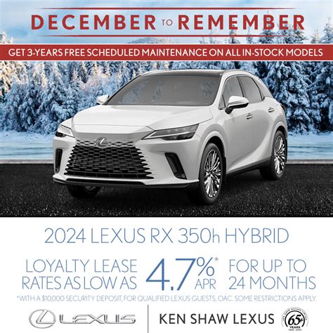 Lexus Specials at Ken Shaw Lexus Toronto Lexus Dealer ON.