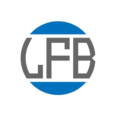 LFB letter logo design on white background. LFB creative initials circle logo concept. LFB ...