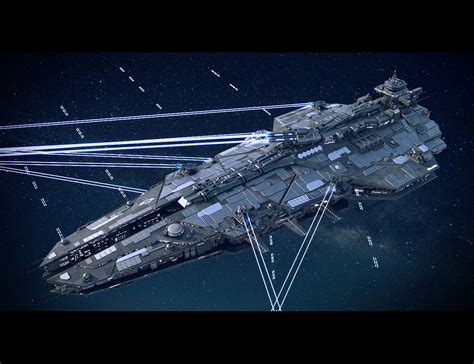 Space Battleship Concept Art